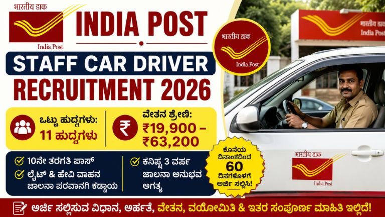 India-Post-Staff-Car-Driver-Recruitment-2026